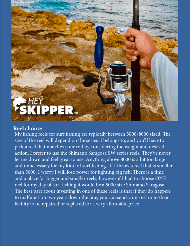 Surf Fishing Gear Guide- BEST Rods, Reels, Tackle and Accessories for  beginner/ intermediate anglers + PRINTABLE PACKING LIST - Hey Skipper