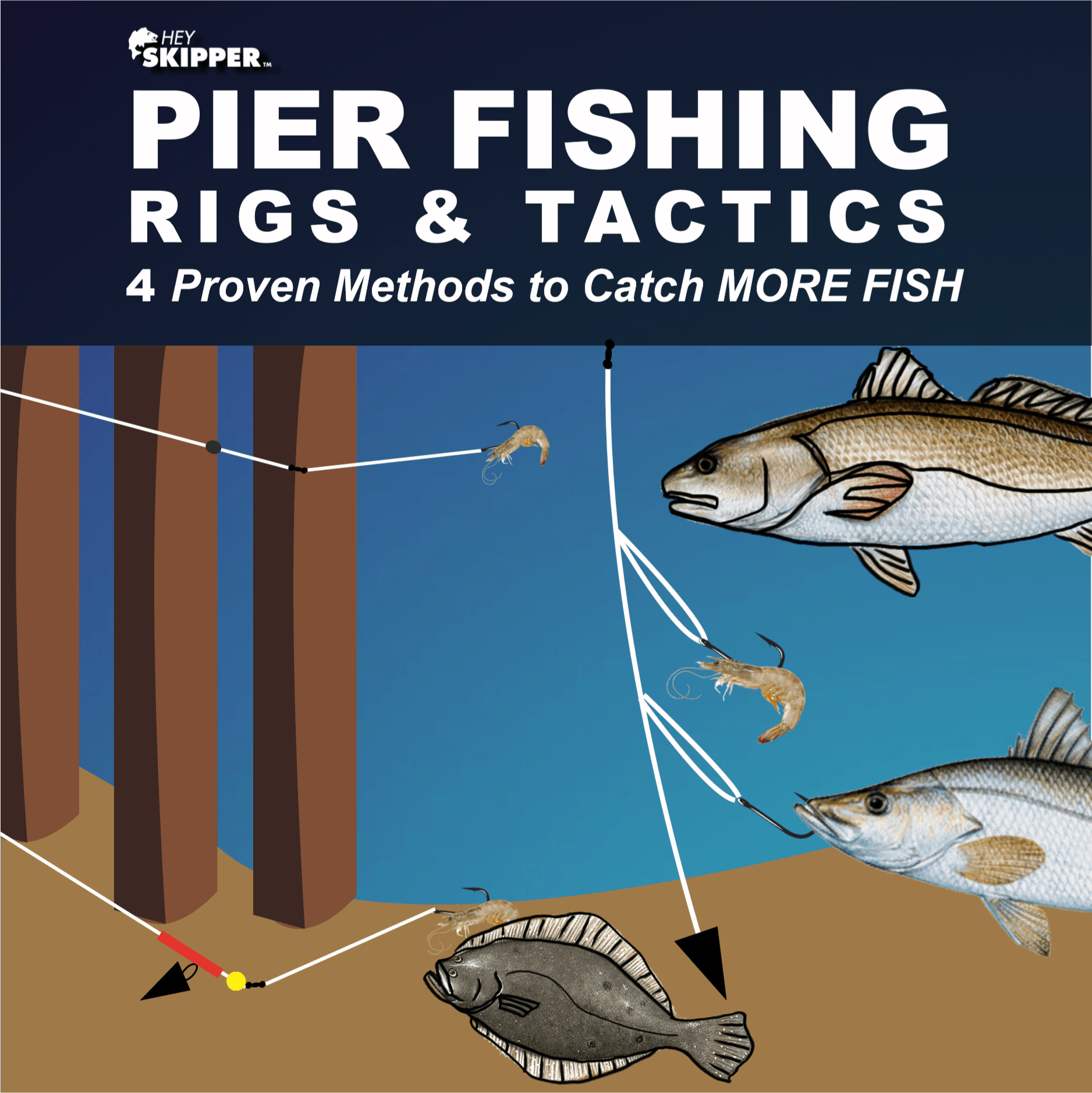 Pier Fishing Rigs and Tactics: 4 Proven Methods to Catch MORE Fish! - Hey  Skipper