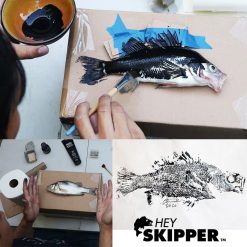 How to Gyotaku make an original fish print