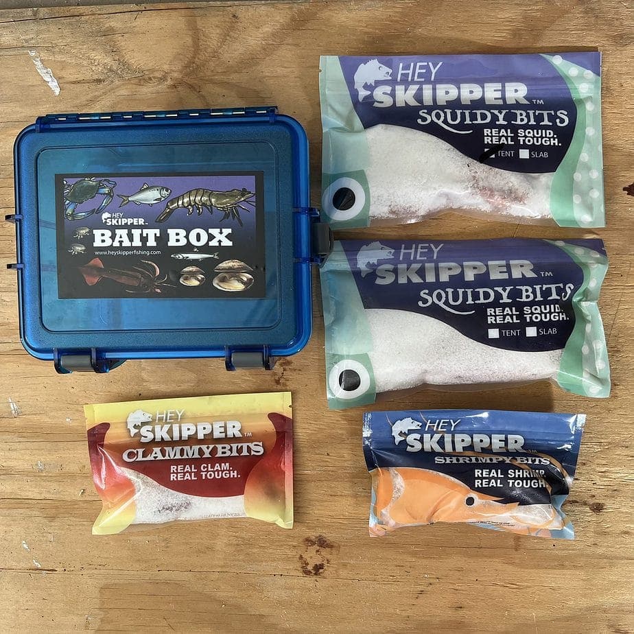 ALL IN ONE Bait Box Waterproof Bait Box, Squid, Clam, Shrimp Salted