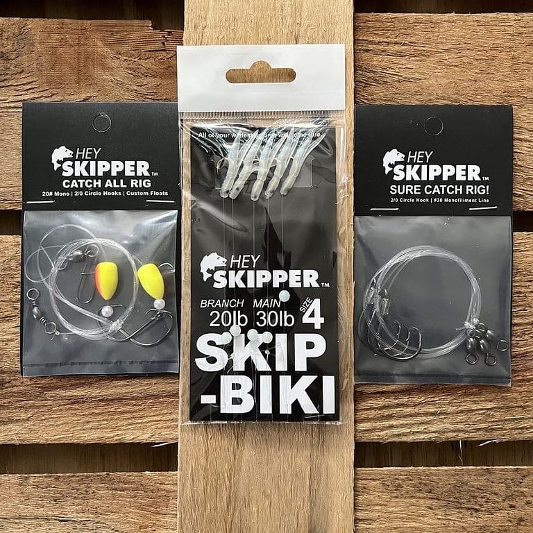 10pk Basic “Catch All” Hi Low Bottom Fishing Rig by Hey Skipper Hey