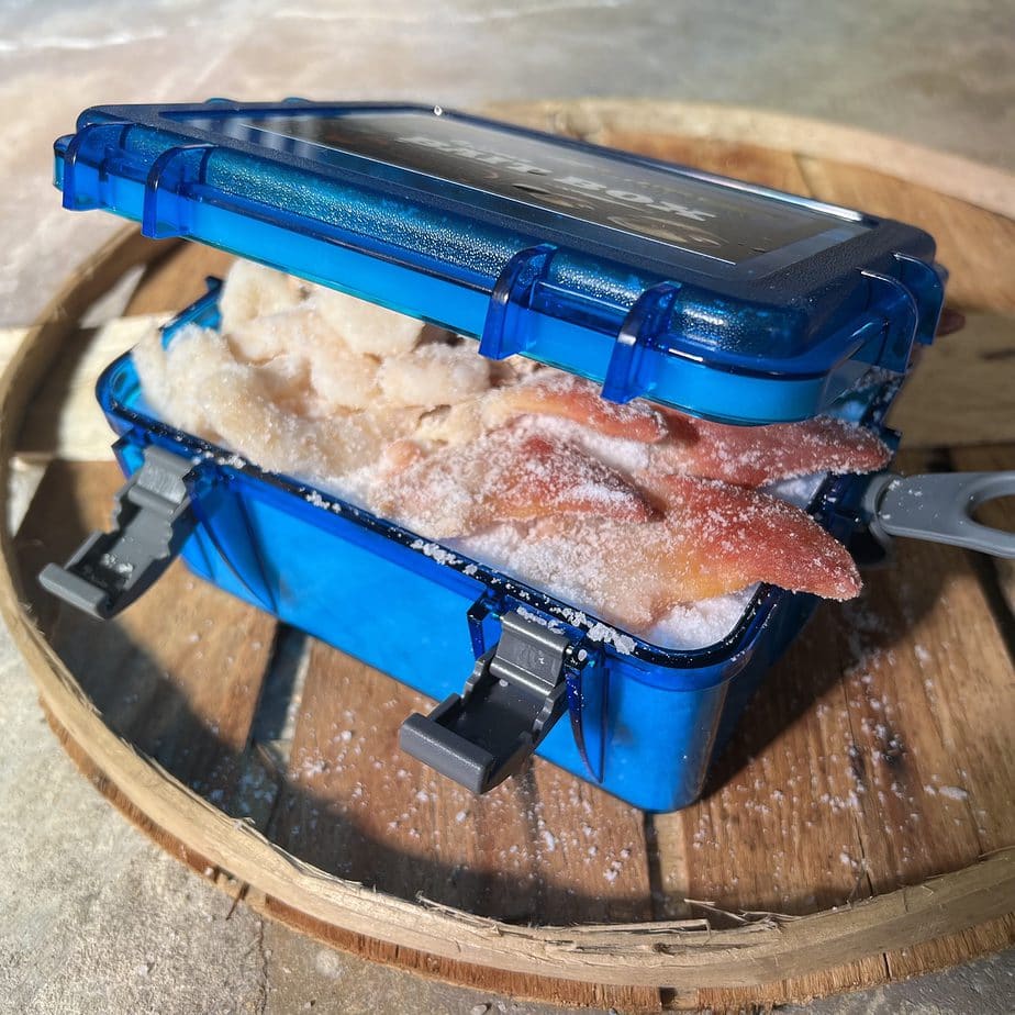 Beach Fishing Box Shrimp + Clam Combo Box- 4 Packs Salted Fishing