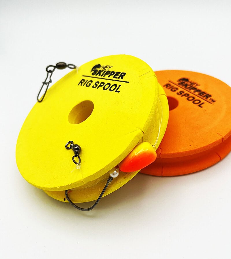24Pcs Round Fishing Line Foam Spools Winding Board With Fishing Tackle Box