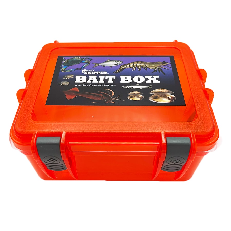 Waterproof Fishing Box - LARGE - Pick from Blue or Orange - Hey Skipper