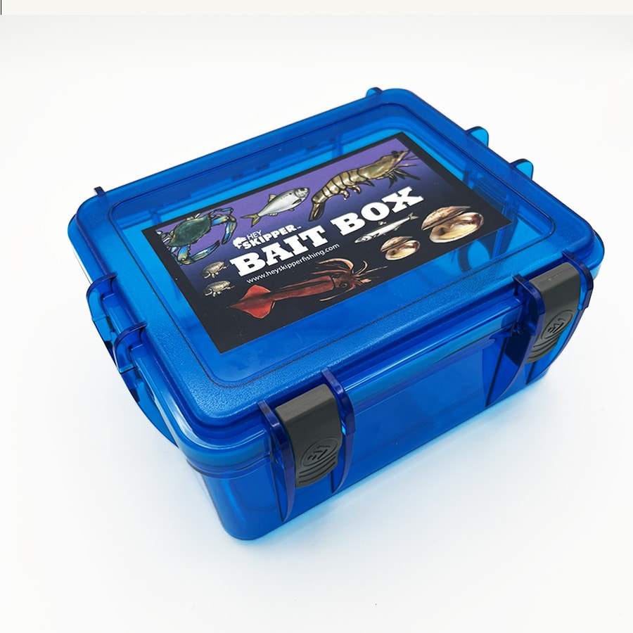 Waterproof Fishing Box - LARGE - Pick from Blue or Orange - Hey
