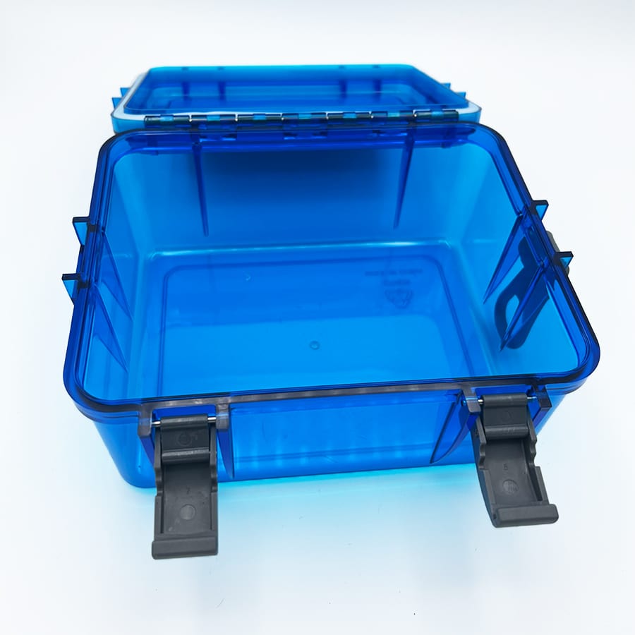 2PCS Worm Bait Holder, Bait Storage Box, Fishing-Accessories Boxes Storage  Containers （Blue）