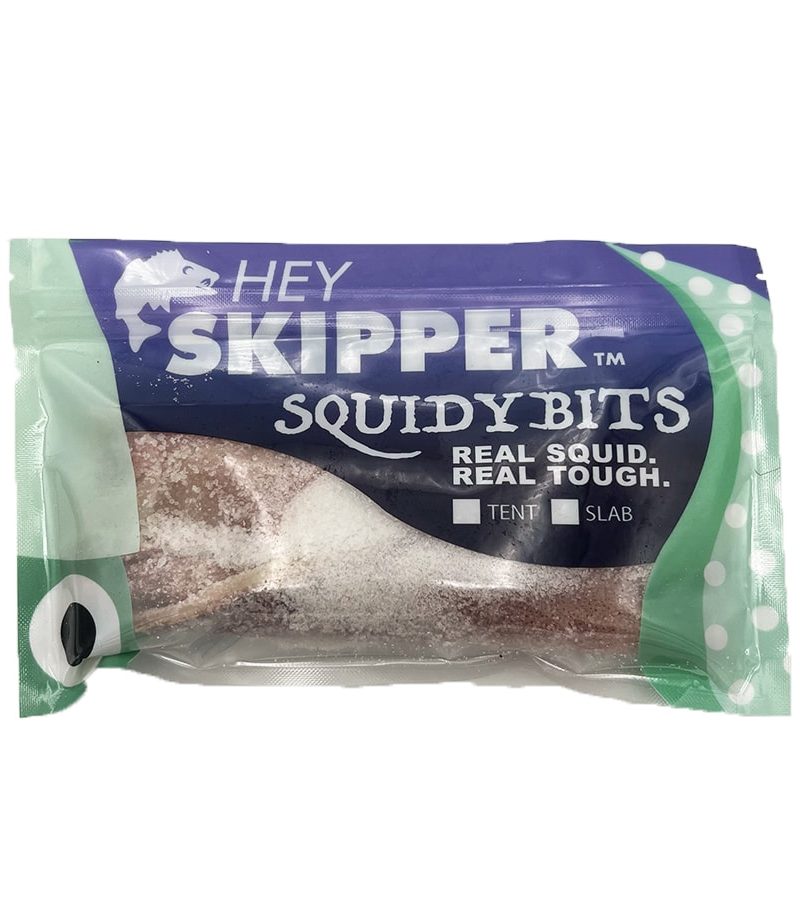 Squidy Bits Slab- Salted Squid Mantle- Fishing Bait by Hey Skipper