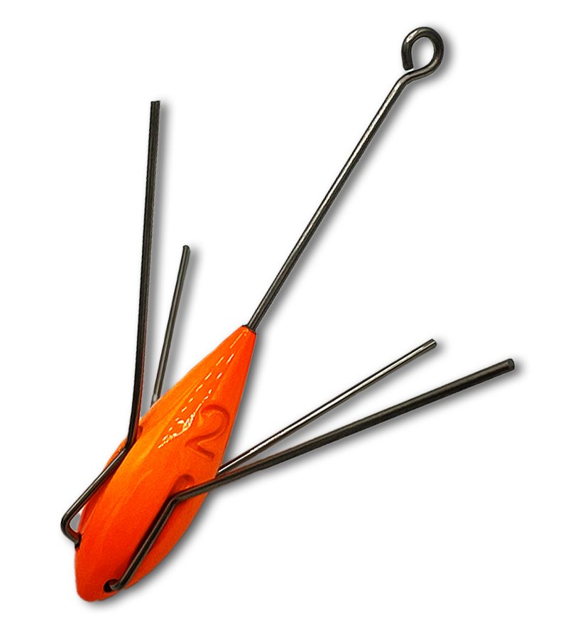 Sputnik Sinkers- Vibrant Orange- Beach Fishing Sinkers